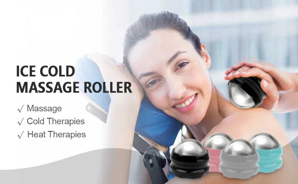 FlexVibe IceRoll™ – 360° Stainless Steel Massage Ball - Soothe Soreness. Enhance Recovery. Anytime, Anywhere.