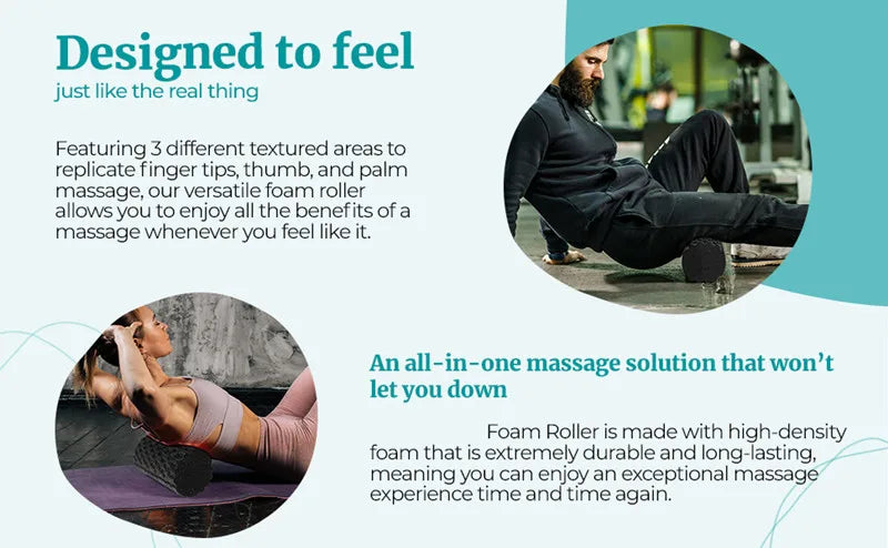 FlexRoll™ Deep Tissue Massage Roller - Effectively Relieve Tension & Stress