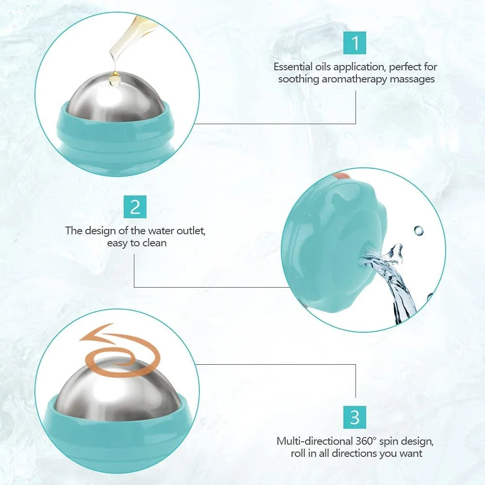 FlexVibe IceRoll™ – 360° Stainless Steel Massage Ball - Soothe Soreness. Enhance Recovery. Anytime, Anywhere.