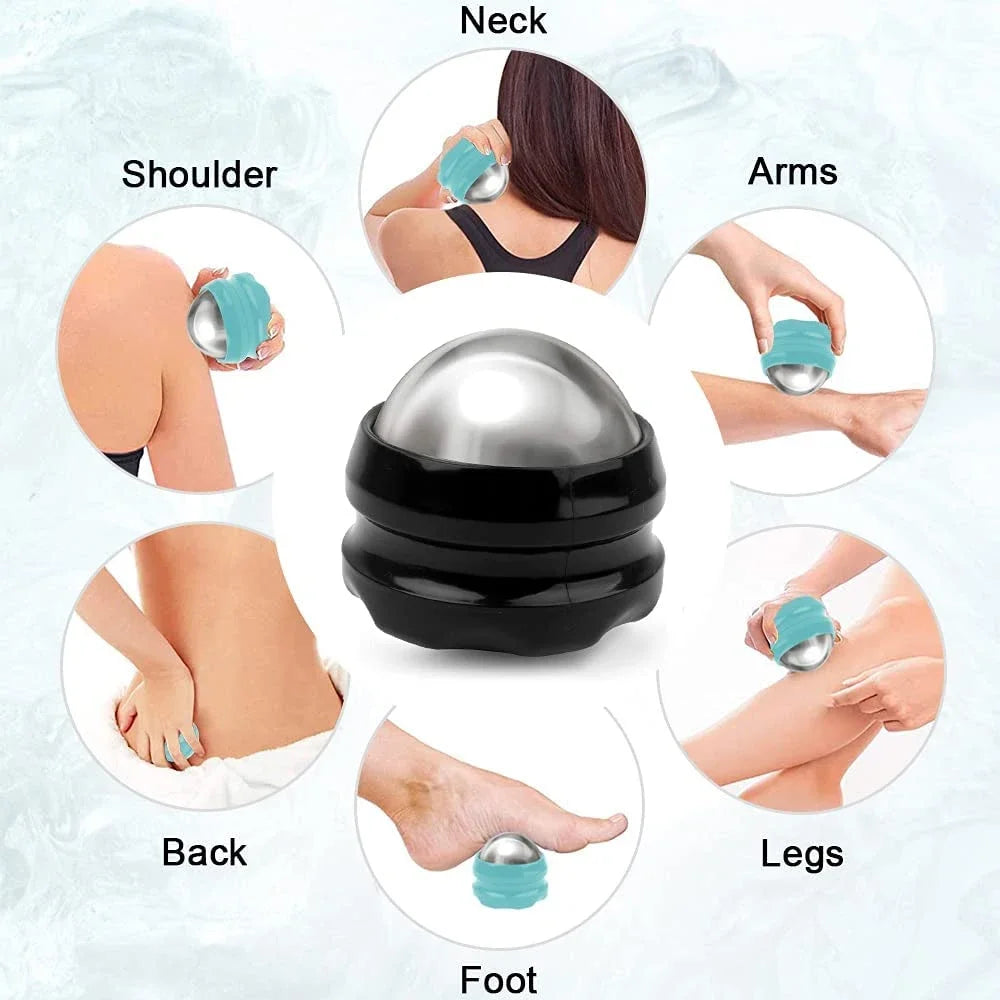 FlexVibe IceRoll™ – 360° Stainless Steel Massage Ball - Soothe Soreness. Enhance Recovery. Anytime, Anywhere.